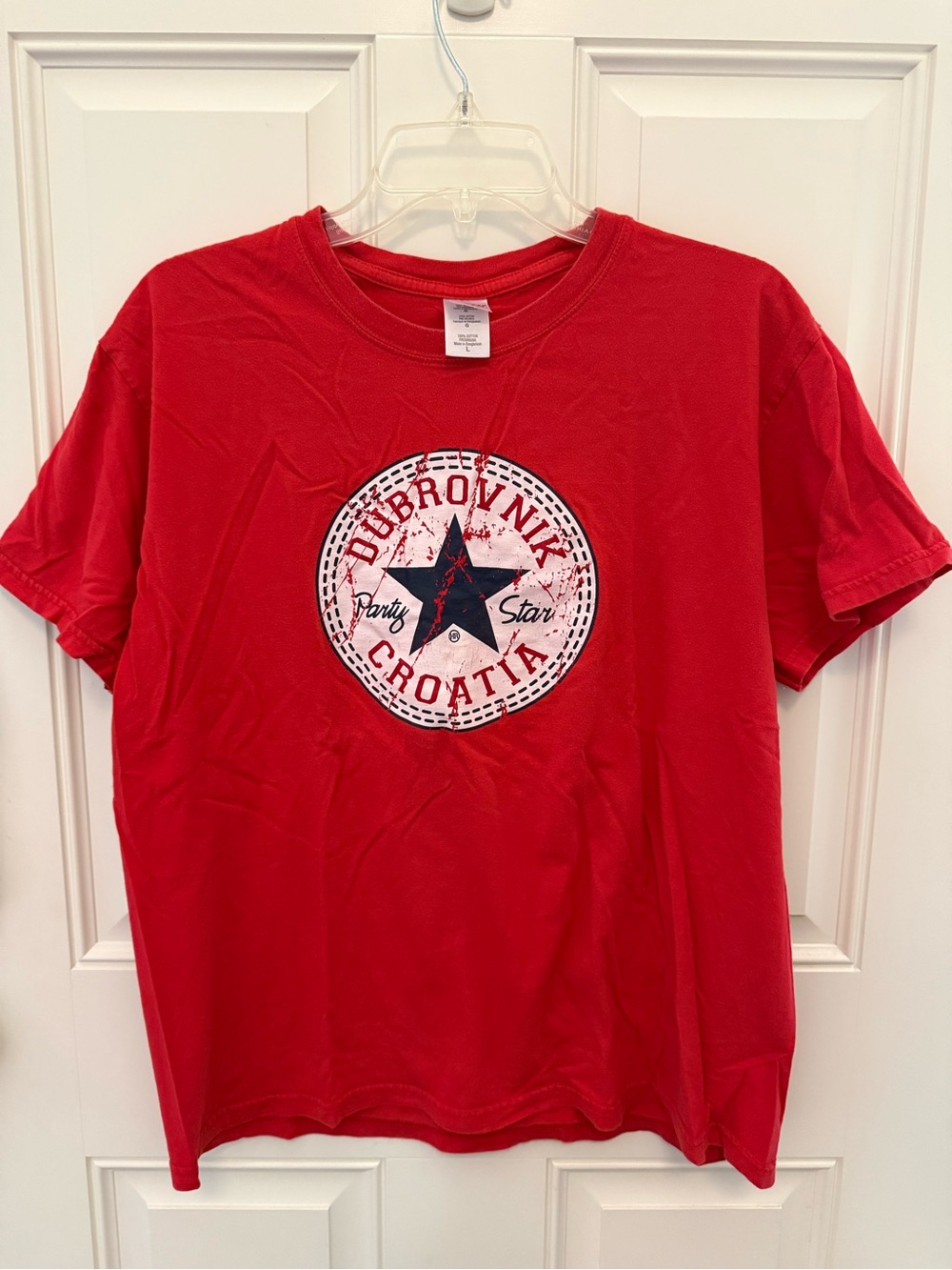 Gildan Red Dubrovnik Croatia Star Graphic Kids Tee
